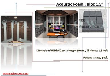 Acoustic Foam: BLOC 1.5”